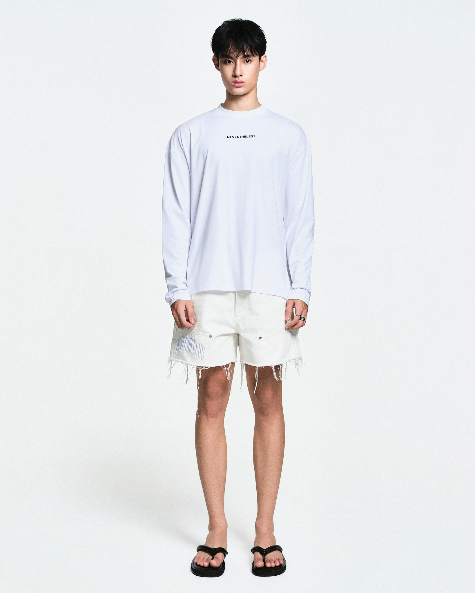 ICY MODAL LONG TEE - WHITE