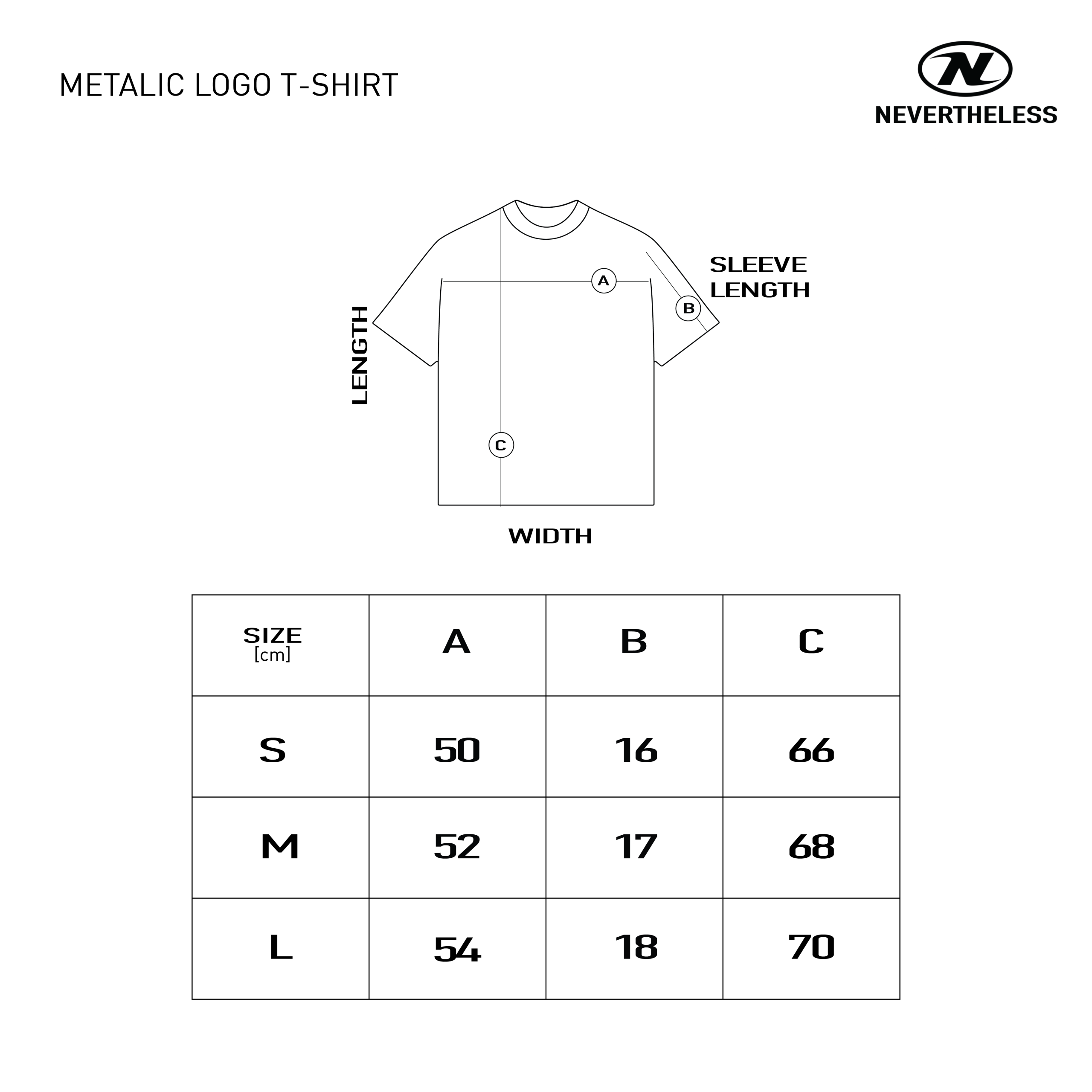 Z Metalic Size Chart